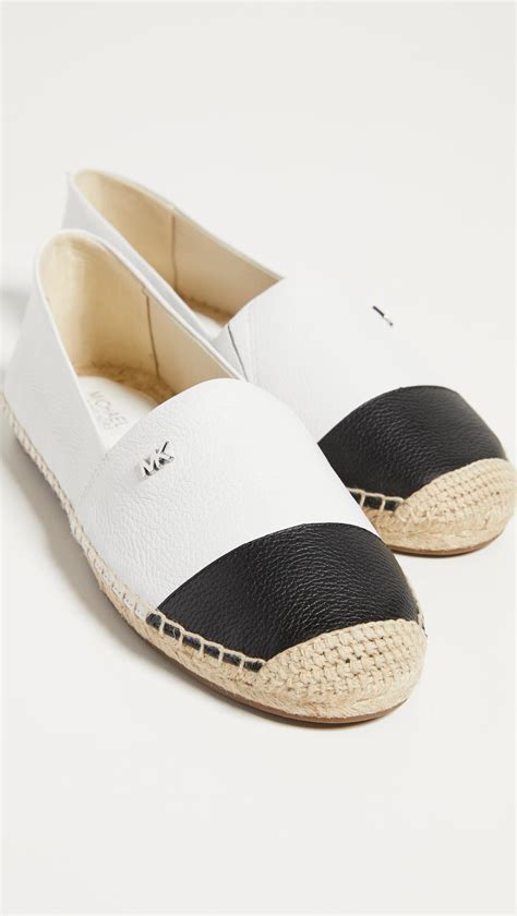 michael kors kendrick espadrilles white|Michael Kors cap toe flats.